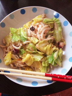 残りもので♪あっさり明太焼きうどん-レシピのメイン写真