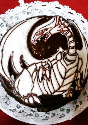 ブルーアイズのザッハトルテケーキ-レシピのメイン写真