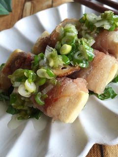 ネギ塩だれ*高野豆腐巻き牛肉のステーキ-レシピのメイン写真
