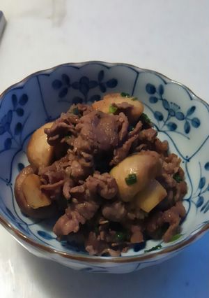 牛肉きのこのにんにくバター醤油炒め-レシピのメイン写真