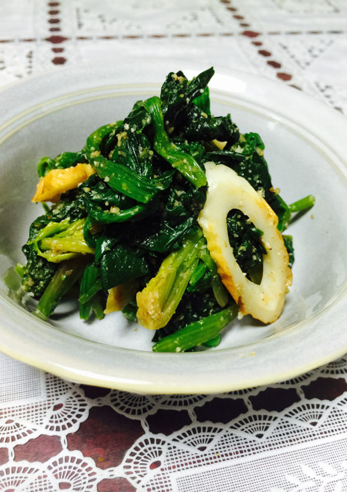 ほうれん草と ちくわの胡麻和え-レシピのメイン写真