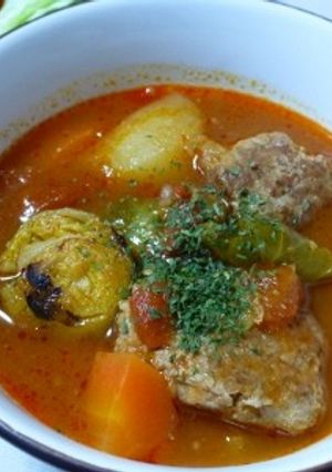 トマト缶で極旨ミートボールスープ☆-レシピのメイン写真