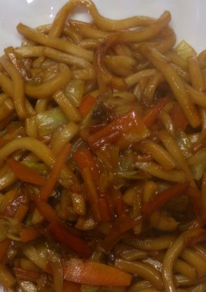 好評の焼きうどん。*✧-レシピのメイン写真