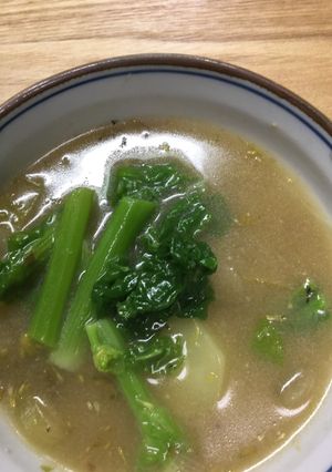 ふきのとう味噌で・菜の花のみそ汁-レシピのメイン写真
