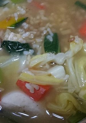 栄養満点！ヘルシー雑炊-レシピのメイン写真