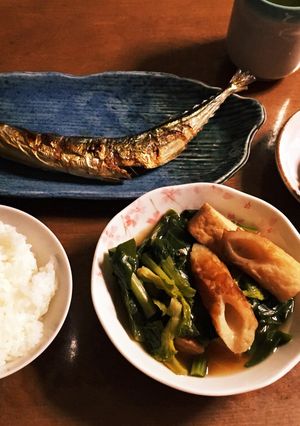 小松菜と厚揚げの煮物-レシピのメイン写真