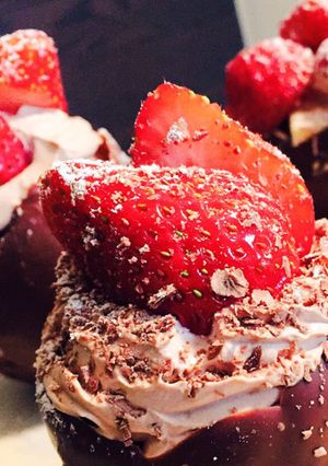 卵型苺チョコケーキ-レシピのメイン写真