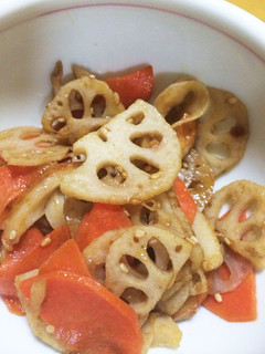 シャキシャキれんこんのキンピラ-レシピのメイン写真