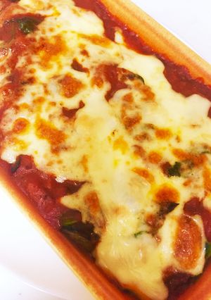 簡単！ほうれん草となすのチーズオーブン-レシピのメイン写真