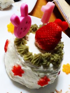 一歳☆誕生日ケーキ※卵小麦アレルギー対応-レシピのメイン写真