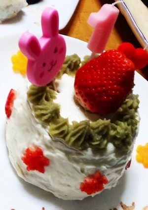 一歳☆誕生日ケーキ※卵小麦アレルギー対応-レシピのメイン写真
