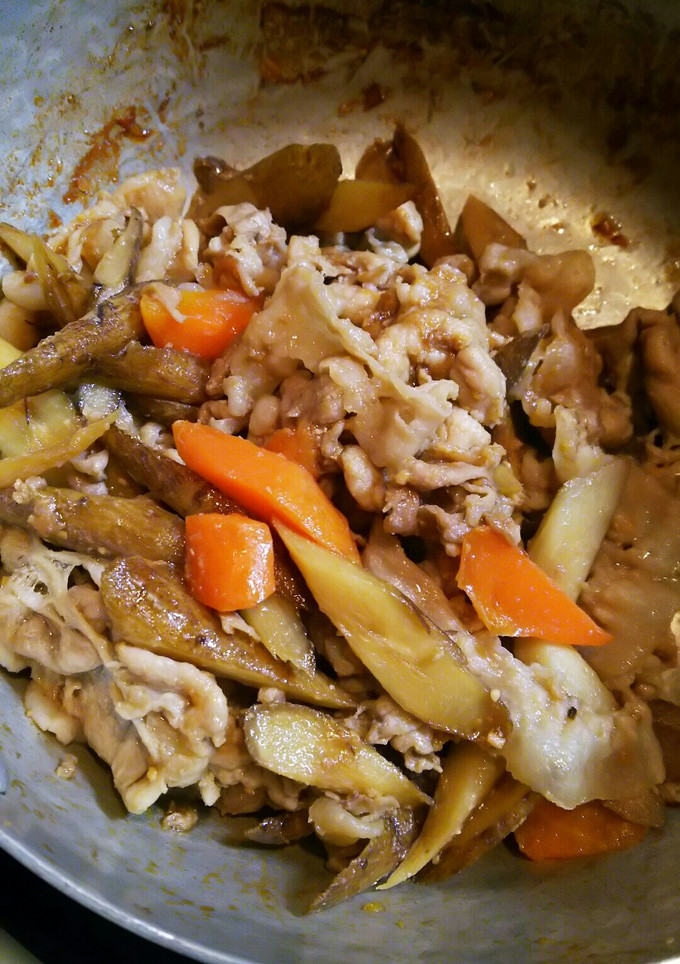 簡単に豚肉とごぼうの甘辛みそ炒め-レシピのメイン写真