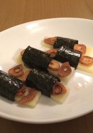 ガーリックチップonチーズ海苔巻き-レシピのメイン写真