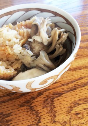 麺つゆだけ！まいたけ炊き込みご飯-レシピのメイン写真