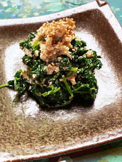 ほうれん草の胡桃あえ-レシピのメイン写真