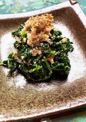 ほうれん草の胡桃あえ-レシピのメイン写真