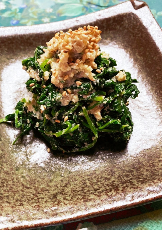 ほうれん草の胡桃あえ-レシピのメイン写真