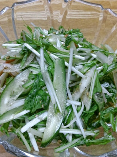 5分でできる!もみもみ水菜サラダ♪-レシピのメイン写真