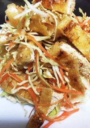 食べ応えあり！油揚げとキャベツのサラダ-レシピのメイン写真