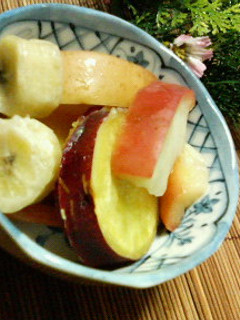 さつま芋の☆簡単♪♪フルーツ白ワイン煮-レシピのメイン写真