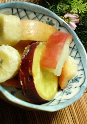 さつま芋の☆簡単♪♪フルーツ白ワイン煮-レシピのメイン写真