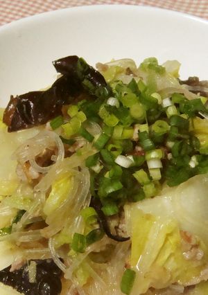 春雨と白菜のみそ味マーボー炒め煮-レシピのメイン写真