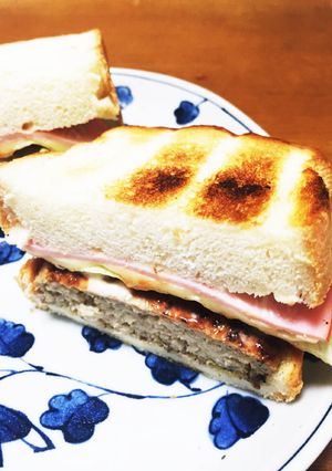 チーズバーガーみたいなトーストサンド-レシピのメイン写真