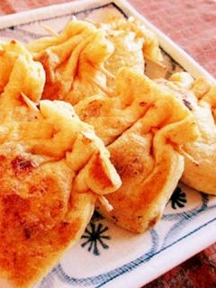 簡単おつまみ!納豆入り油揚げきんちゃく!-レシピのメイン写真