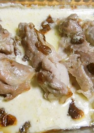 ドライレーズンで、チキンのオーブン焼き-レシピのメイン写真