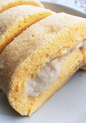 レンジできな粉豆腐クリームロール 離乳食-レシピのメイン写真