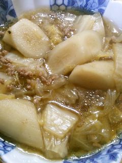 簡単 和食 挽き肉 白菜 ごぼうの 煮物-レシピのメイン写真