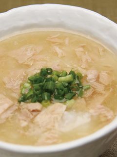 白だしで簡単|生姜とツナのだし粥-レシピのメイン写真
