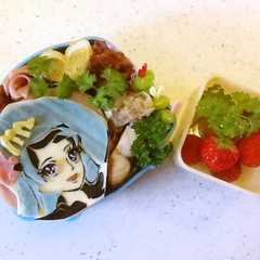 รูปของ プリキュアのキュアマーメイドのキャラ弁♪