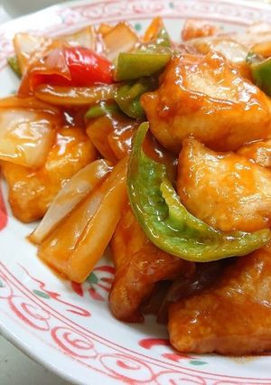 鶏胸肉で柔らか酢鶏-レシピのメイン写真
