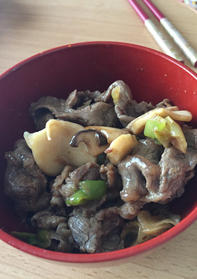 ぷりぷりエリンギと牛肉の中華炒め-レシピのメイン写真
