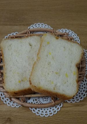 HBで長時間発酵 コーンミルク食パン-レシピのメイン写真