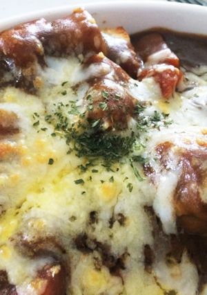 残り物アレンジ☆焼きカレーパン-レシピのメイン写真