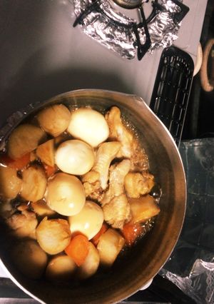 鶏手羽元と里芋（卵）のさっぱり煮-レシピのメイン写真
