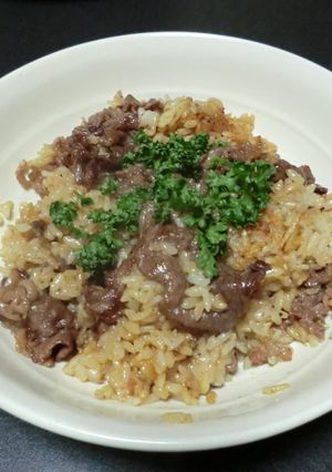 超かんたん☆牛のこま切れ肉のチャーハン-レシピのメイン写真