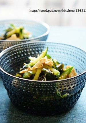 ささみときゅうりとわかめの中華風ごま和え-レシピのメイン写真