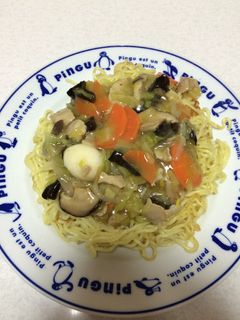 我が家のあんかけ焼きそば-レシピのメイン写真