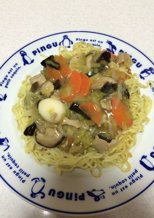 我が家のあんかけ焼きそば-レシピのメイン写真