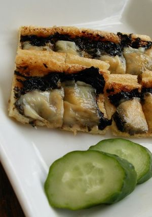 油揚げにごはんですよとチーズ！-レシピのメイン写真