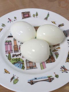 ゆで卵をきれいにつるん♪と剥く方法-レシピのメイン写真