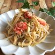 節約*もやしと高野豆腐の半生明太子炒め