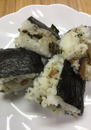 おにぎらず(しいたけ&ちりめんじゃこ)-レシピのメイン写真