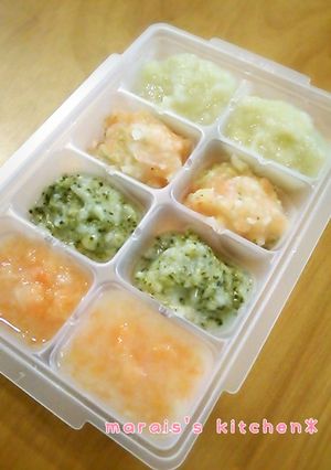 離乳食初期＊冷凍用に野菜のとろとろ-レシピのメイン写真