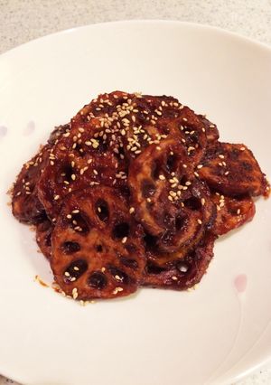 レンコンのピリ辛味噌あえ-レシピのメイン写真