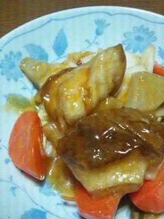 【麩】で酢豚♪-レシピのメイン写真