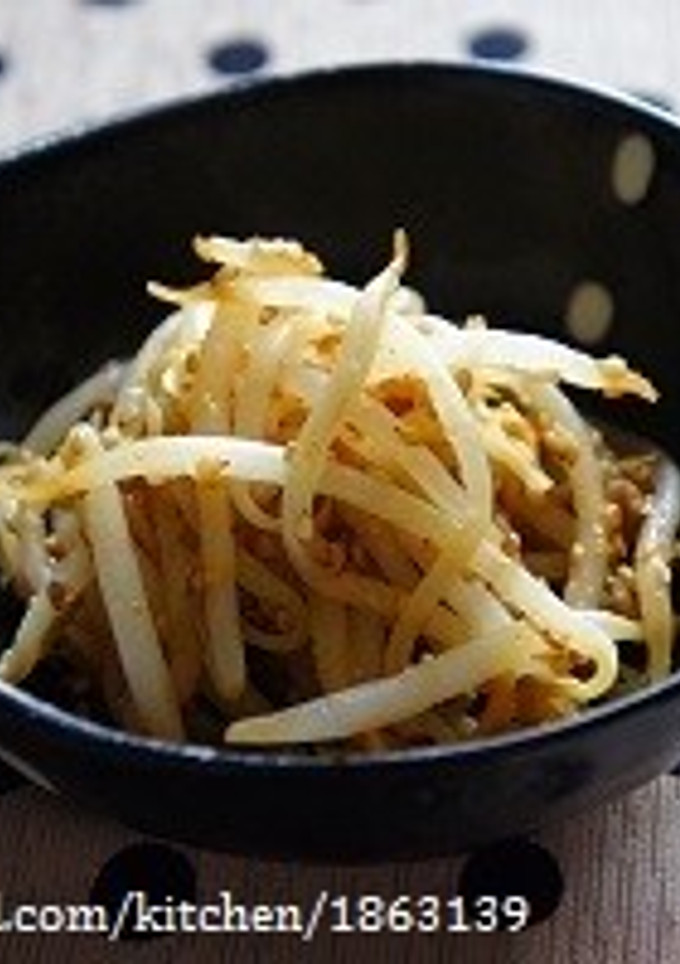 もやしだけで一品☆もやしのごま和え-レシピのメイン写真